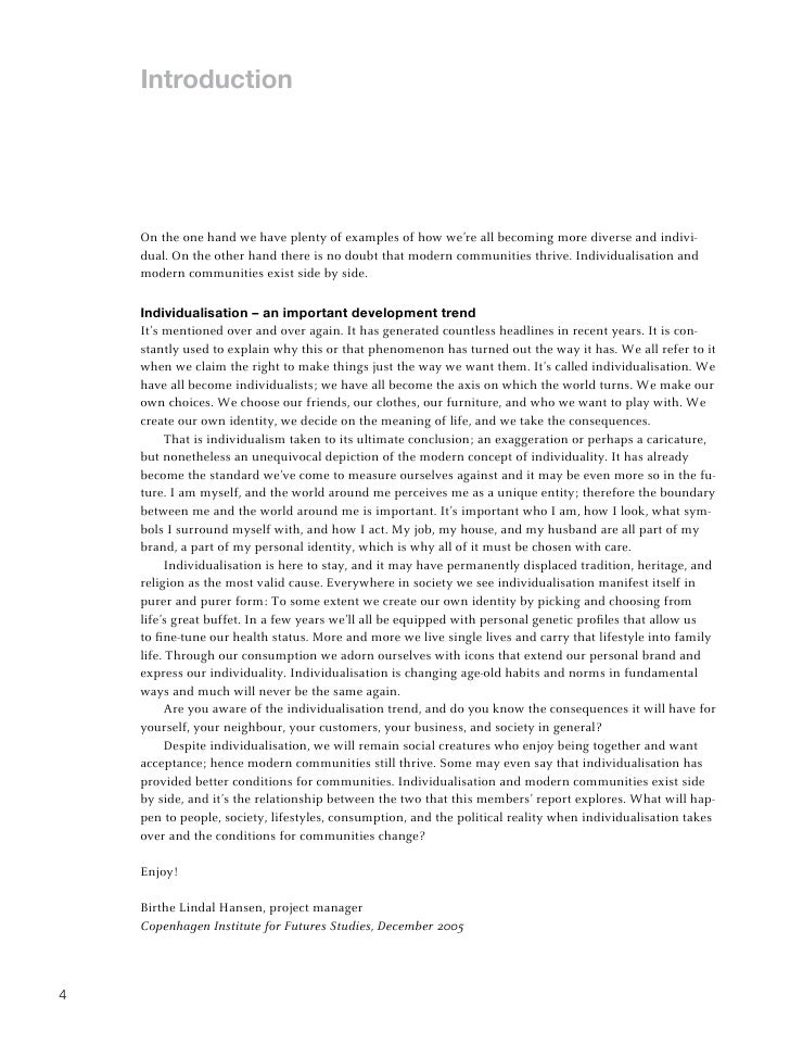 individualisation thesis individualisation thesis